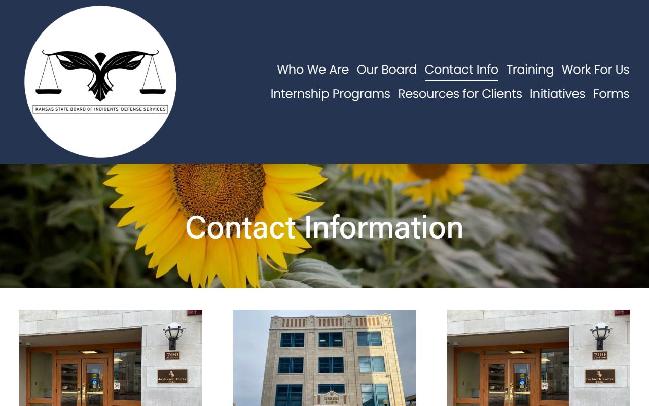 Ellsworth County District Court and BIDS contact information