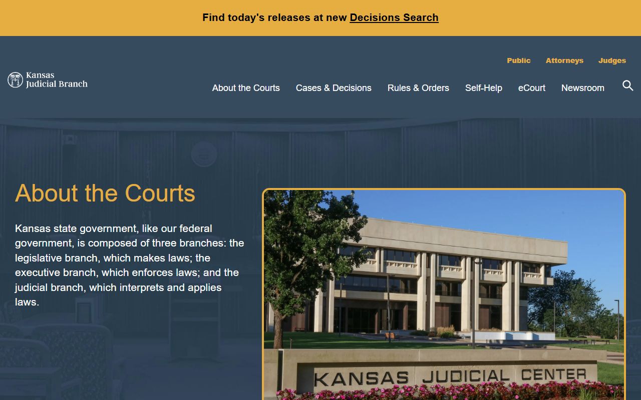 Ellsworth County court records Kansas court structure